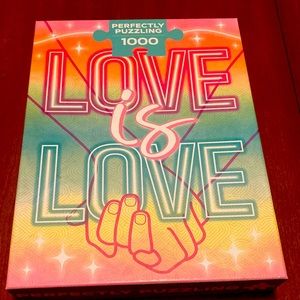 Talking Tables Perfectly Puzzling Puzzle - Love is Love. 1000 pieces. Built once